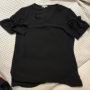 Pleione tie detail short sleeve blouse / tee